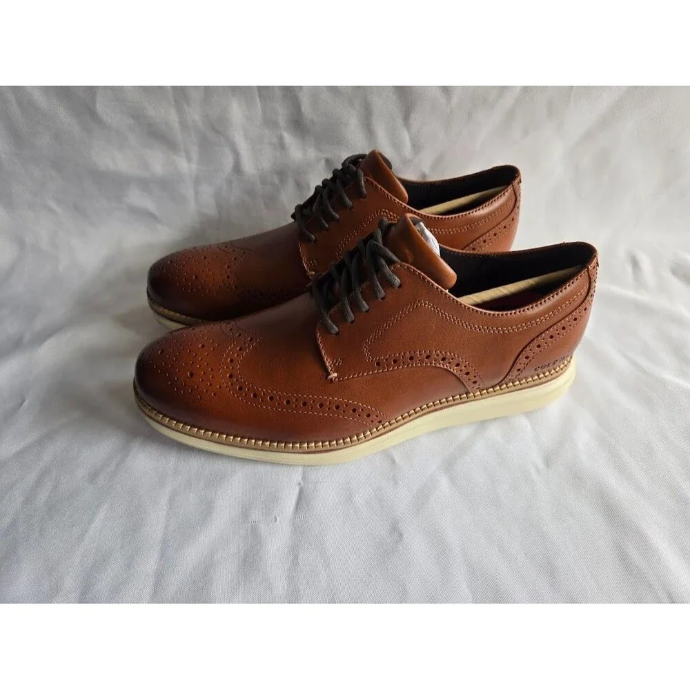 Cole Haan Original grand Energy Merid Oxfords British Tan C33805 Mens 8.5 M NEW